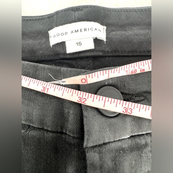 NWT Good American Coated Straight Leg Jeans, Size 15 (32 inch waist) - Picture 7 of 14